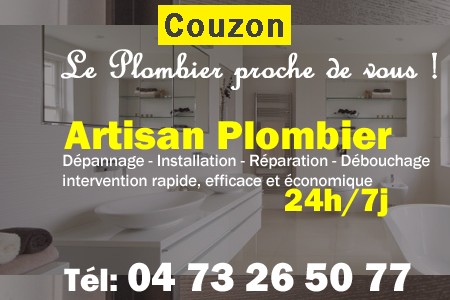 Plombier Couzon - Plomberie Couzon - Plomberie pro Couzon - Entreprise plomberie Couzon - Dépannage plombier Couzon