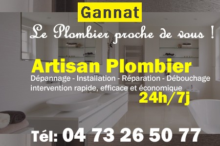 Plombier Gannat - Plomberie Gannat - Plomberie pro Gannat - Entreprise plomberie Gannat - Dépannage plombier Gannat