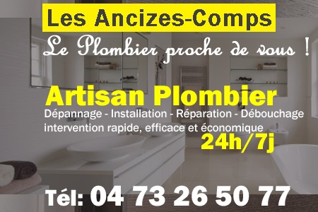 Plombier Les Ancizes-Comps - Plomberie Les Ancizes-Comps - Plomberie pro Les Ancizes-Comps - Entreprise plomberie Les Ancizes-Comps - Dépannage plombier Les Ancizes-Comps