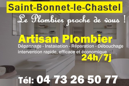 Plombier Saint-Bonnet-le-Chastel - Plomberie Saint-Bonnet-le-Chastel - Plomberie pro Saint-Bonnet-le-Chastel - Entreprise plomberie Saint-Bonnet-le-Chastel - Dépannage plombier Saint-Bonnet-le-Chastel