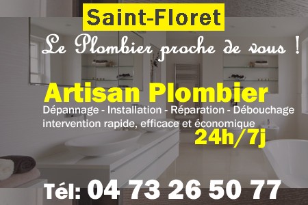 Plombier Saint-Floret - Plomberie Saint-Floret - Plomberie pro Saint-Floret - Entreprise plomberie Saint-Floret - Dépannage plombier Saint-Floret
