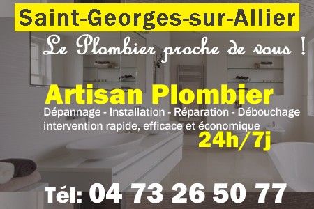 Plombier Saint-Georges-sur-Allier - Plomberie Saint-Georges-sur-Allier - Plomberie pro Saint-Georges-sur-Allier - Entreprise plomberie Saint-Georges-sur-Allier - Dépannage plombier Saint-Georges-sur-Allier