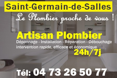 Plombier Saint-Germain-de-Salles - Plomberie Saint-Germain-de-Salles - Plomberie pro Saint-Germain-de-Salles - Entreprise plomberie Saint-Germain-de-Salles - Dépannage plombier Saint-Germain-de-Salles