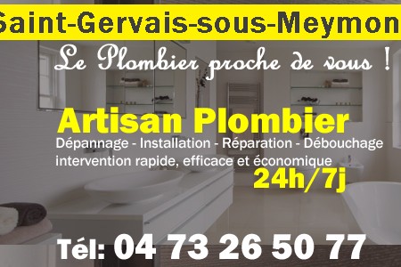 Plombier Saint-Gervais-sous-Meymont - Plomberie Saint-Gervais-sous-Meymont - Plomberie pro Saint-Gervais-sous-Meymont - Entreprise plomberie Saint-Gervais-sous-Meymont - Dépannage plombier Saint-Gervais-sous-Meymont