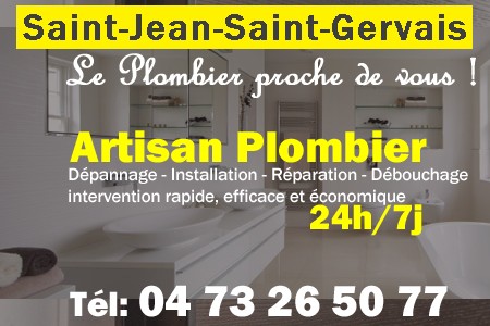 Plombier Saint-Jean-Saint-Gervais - Plomberie Saint-Jean-Saint-Gervais - Plomberie pro Saint-Jean-Saint-Gervais - Entreprise plomberie Saint-Jean-Saint-Gervais - Dépannage plombier Saint-Jean-Saint-Gervais