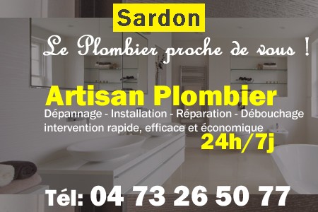Plombier Sardon - Plomberie Sardon - Plomberie pro Sardon - Entreprise plomberie Sardon - Dépannage plombier Sardon