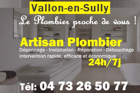 Plombier Vallon-en-Sully - Plomberie Vallon-en-Sully - Plomberie pro Vallon-en-Sully - Entreprise plomberie Vallon-en-Sully - Dépannage plombier Vallon-en-Sully