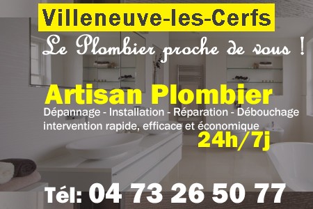 Plombier Villeneuve-les-Cerfs - Plomberie Villeneuve-les-Cerfs - Plomberie pro Villeneuve-les-Cerfs - Entreprise plomberie Villeneuve-les-Cerfs - Dépannage plombier Villeneuve-les-Cerfs