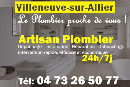 Plombier Villeneuve-sur-Allier - Plomberie Villeneuve-sur-Allier - Plomberie pro Villeneuve-sur-Allier - Entreprise plomberie Villeneuve-sur-Allier - Dépannage plombier Villeneuve-sur-Allier